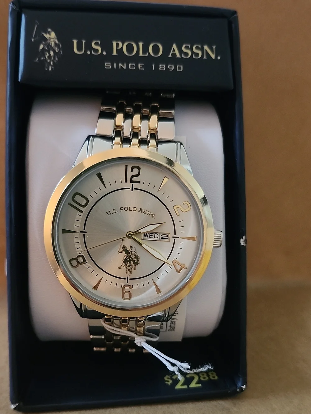 U.S. Polo Assn. Two-Tone Gold & Silver Men's Watch
